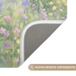Bloemenveld - Heuvels - Kleurrijk Badmat klein -USP_AntislipDE