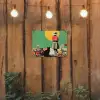 Retro - Meisje - Kat - Zon tuinposter los doek klein -sfeer1