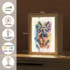 Hond - Verf - Dieren - Kleurrijk - Duitse Herder Light Box met kabel klein -USP_NL