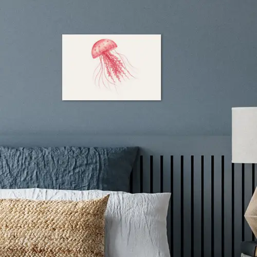 Kwal - Tentakels - Roze poster papier klein -sfeer2