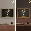 Sierlijk - Boeket - Goud - Vaas Light Box met batterij (Wandlamp) middel -sfeer3