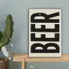 Beer - Vintage - Zwart - Beige canvas 2cm klein -sfeer4