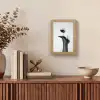 Hak - Wijn - Minimalistisch - Zwart Light Box met kabel (Tafellamp) klein -sfeer2