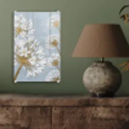 Illustratie - Bloemen - Blauw plexiglas 5mm klein -sfeer3