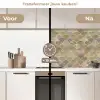 Zacht - Goud - Kleurrijk keuken achterwand 2 middel 871 -voor-na2_NL