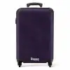 Lederen look diep paars NBS - Handbagage koffer - Volwassenen Unisex middel -productfoto_recht