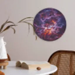 Space - Stars - Abstract - Colorful Akoestische PET Vilt - Rond klein -sfeer3