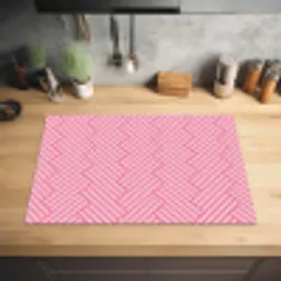 Roze - Patroon - Lijnen Inductie beschermer vinyl 3mm klein 276 -sfeer5