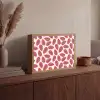 Papaja - Patroon - Roze Light Box met batterij (Wandlamp) middel 907 -sfeer2