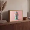 Kauwgom - Retro - Snoep - Roze Light Box met batterij (Wandlamp) middel -sfeer2