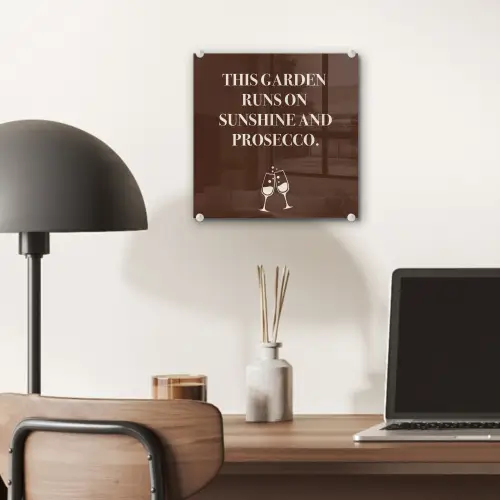 Bruin - Zomer - Quote - Drinken plexiglas 5mm klein -sfeer6