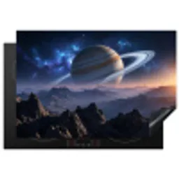 Fantasy - Kosmos - Landschap Inductie beschermer vinyl 3mm klein -3d