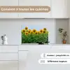 Zonnebloemen - Geel - Natuur keuken achterwand spatscherm klein -sfeer4_FR