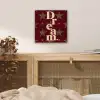 Sterren - Luipaardprint - Dream - Bordeaux aluminium wit klein -sfeer3