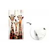 Giraffen - Cartoon - Crème fotobehang vinyl groot -3d
