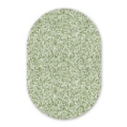 Botanisch - Takken - Groen Wandcirkel Ovaal Aluminium middel 839 -3d