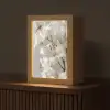 Lelies - Boekte - Wit - Meeldraden Light Box met kabel (Tafellamp) klein -z3d_website