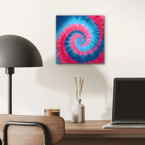 Spiraal - Roze - Draaiend aluminium wit klein -sfeer5