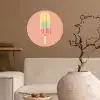 Waterijsje - Pasteltinten - Minimalistisch Wandcirkel behangsticker klein -sfeer1
