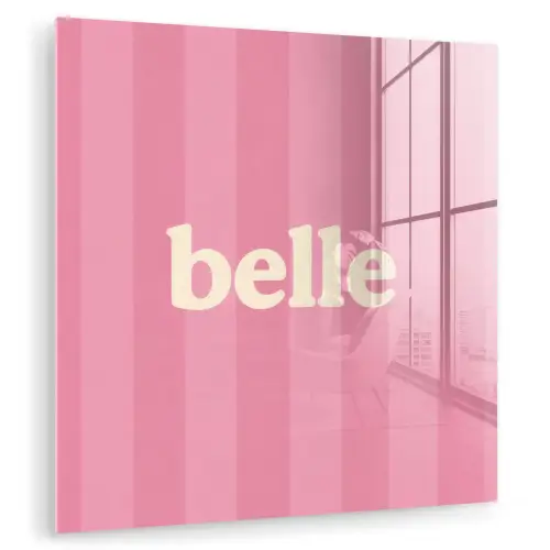 Roze - Gestreept - Belle plexiglas 5mm klein -zzzproduct_nieuw