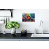Koraal - Schildpad - Abstract - Water Muursticker klein -keuken