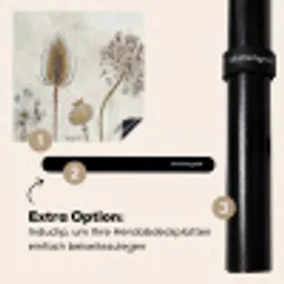 Botanische Elegance in Sepia Inductie beschermer vinyl 3mm middel -zzzzzzz-induclip_DE