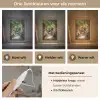 Doorkijk - Tropisch - Bloemen - Natuur Light Box met kabel (Wandlamp) klein -USP_lichtkleurNL