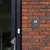 Grijs - Modern Naambord Huisje klein -sfeer2