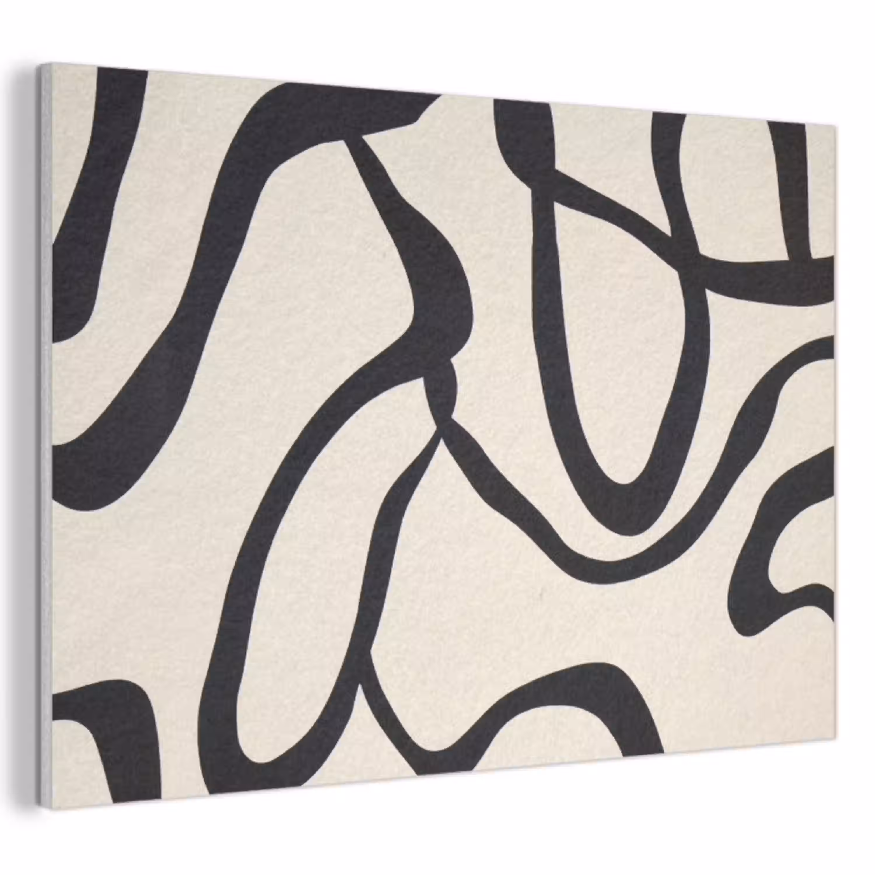 Abstract - Lijnen - Modern - Beige PET vilt klein -3d