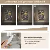 Melkmeisje - Johannes Vermeer - Bloemen Light Box met kabel (Tafellamp) klein -USP_dimbaarNL