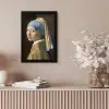 Meisje met de Parel - Schilderij van Johannes Vermeer fotolijst zwart zonder passe partout klein -sfeer5