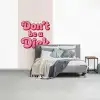 Tekst - Boodschap - Roze fotobehang vinyl groot -slaapkamer