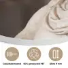 Klassiek - Marmer - Wijn Akoestische PET Vilt - Rond klein -closeup_NL