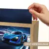 Auto - Blauw - Jongens - Kind Light Box met kabel (Kinderlampje) klein -USP_websiteprintNL
