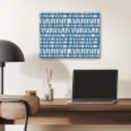 Ruitpatroon - Blauw - Crème PET vilt klein 837 -sfeer5