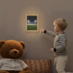 Stadion - Lichtmast - Sport - Nacht Light Box met kabel (Kinderlampje) klein -sfeer4a_kind