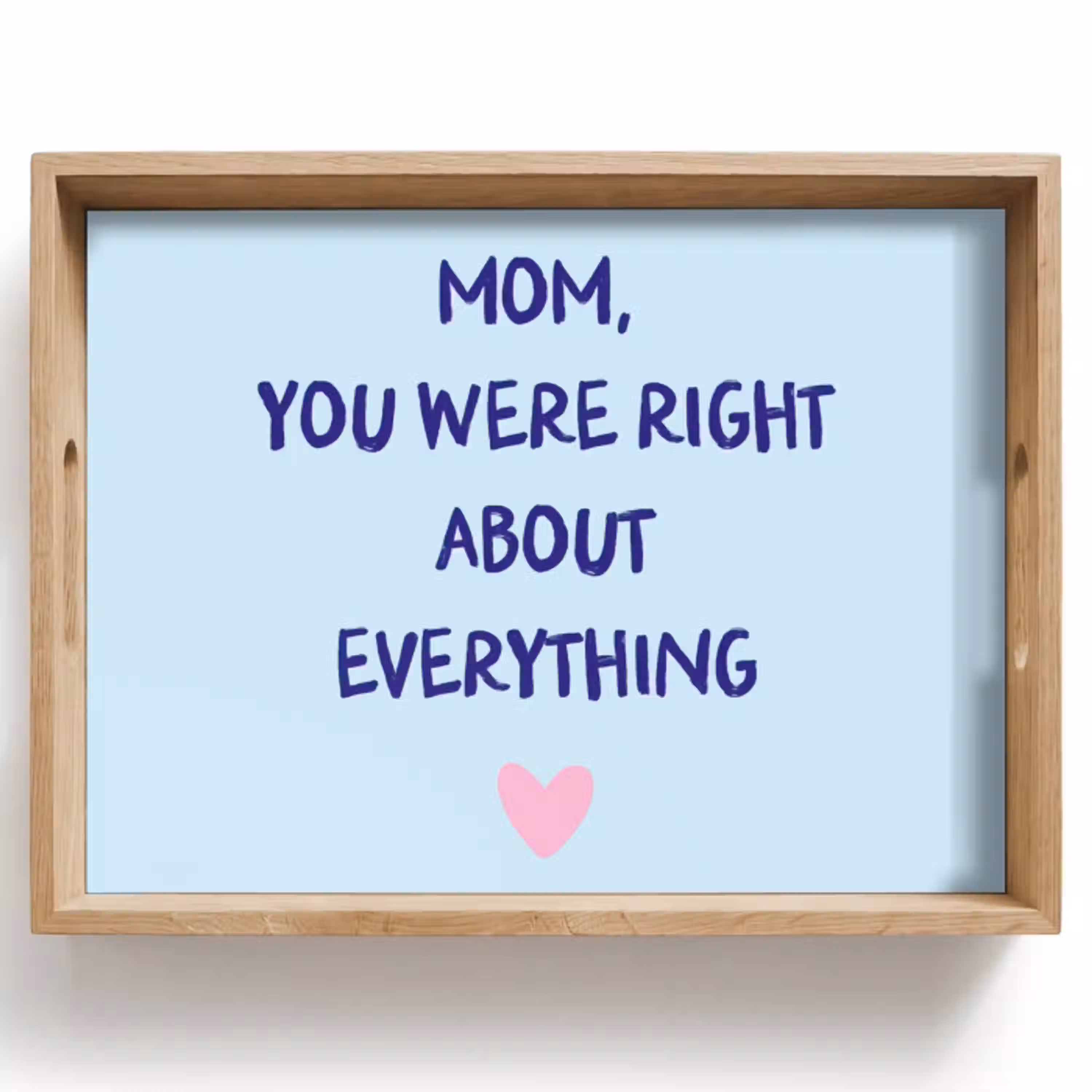 Moeder - Quote - Blauw Dienblad Rechthoek middel -z3d_shopping