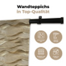 Golven - Patroon - Goud Wandkleed katoen klein 269 -tsfeer2_DE