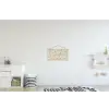 Bakstenen - Muur - Licht - Wit textielposter latten blank klein -kinderkamer