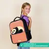 Panda - Slapen - Oranje Rugzak - Zwart middel -sfeer6_NL