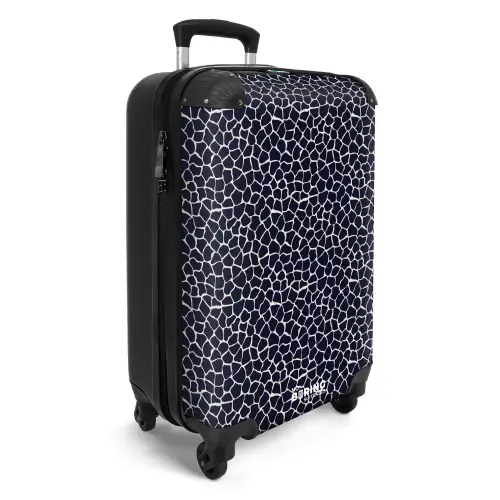 Dieren print giraf blauw NBS - Handbagage koffer - Kinderen Unisex middel -productfoto_3d