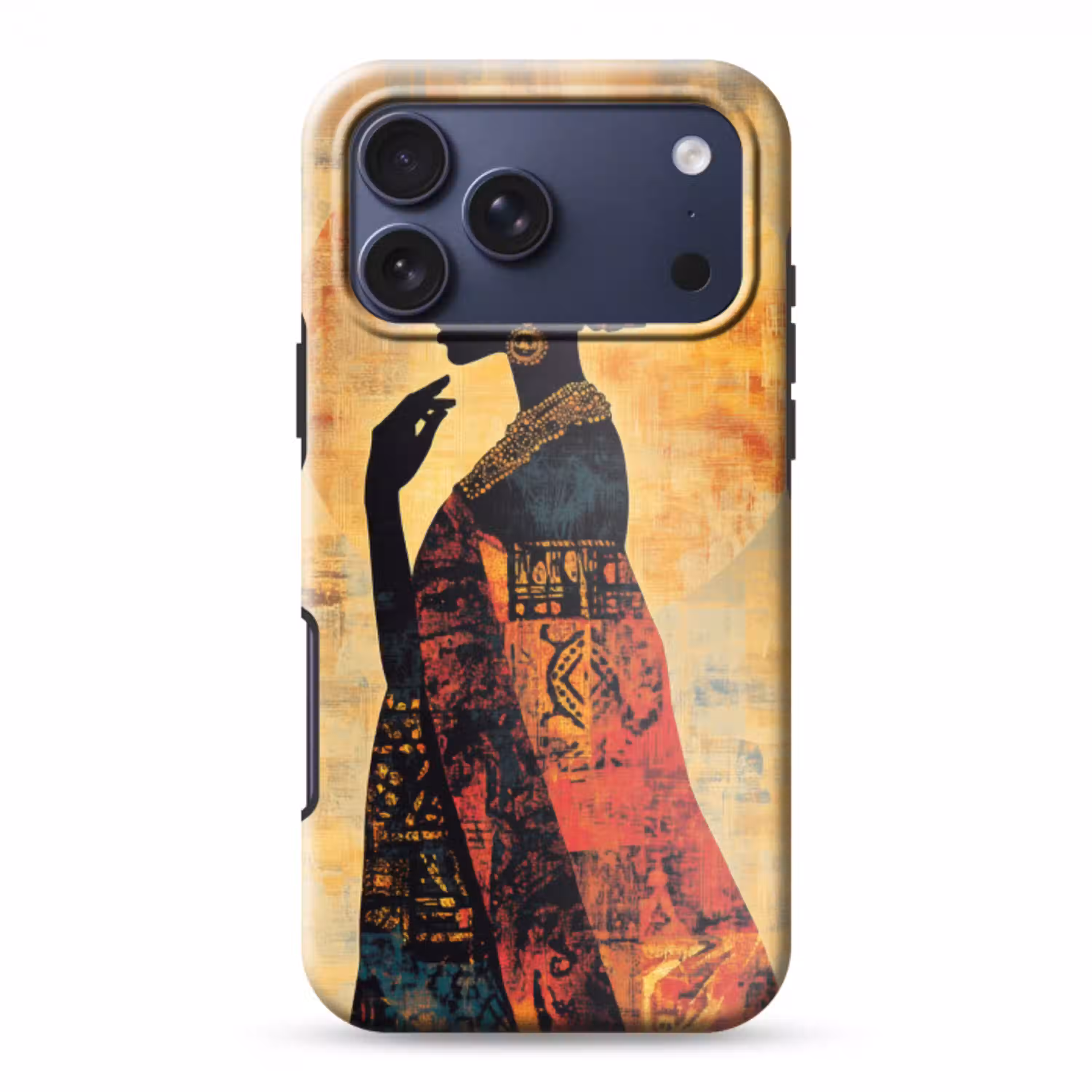 Vrouw - Silhouet - Patronen - Sierlijk Toughcase MagSafe Apple iPhone 17 Pro Max klein -3d