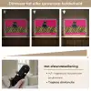 Kat - Baas - Roze - Tijgerprint Light Box met batterij (Wandlamp) middel -USP_dimbaarNL
