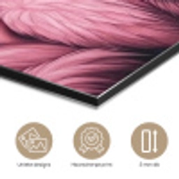 Flamingo - Roze - Dieren aluminium wit klein -closeup_NL