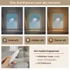 Paardenbloempluisje - Blauw - Lucht Light Box met kabel (Tafellamp) klein -USP_lichtkleurNL