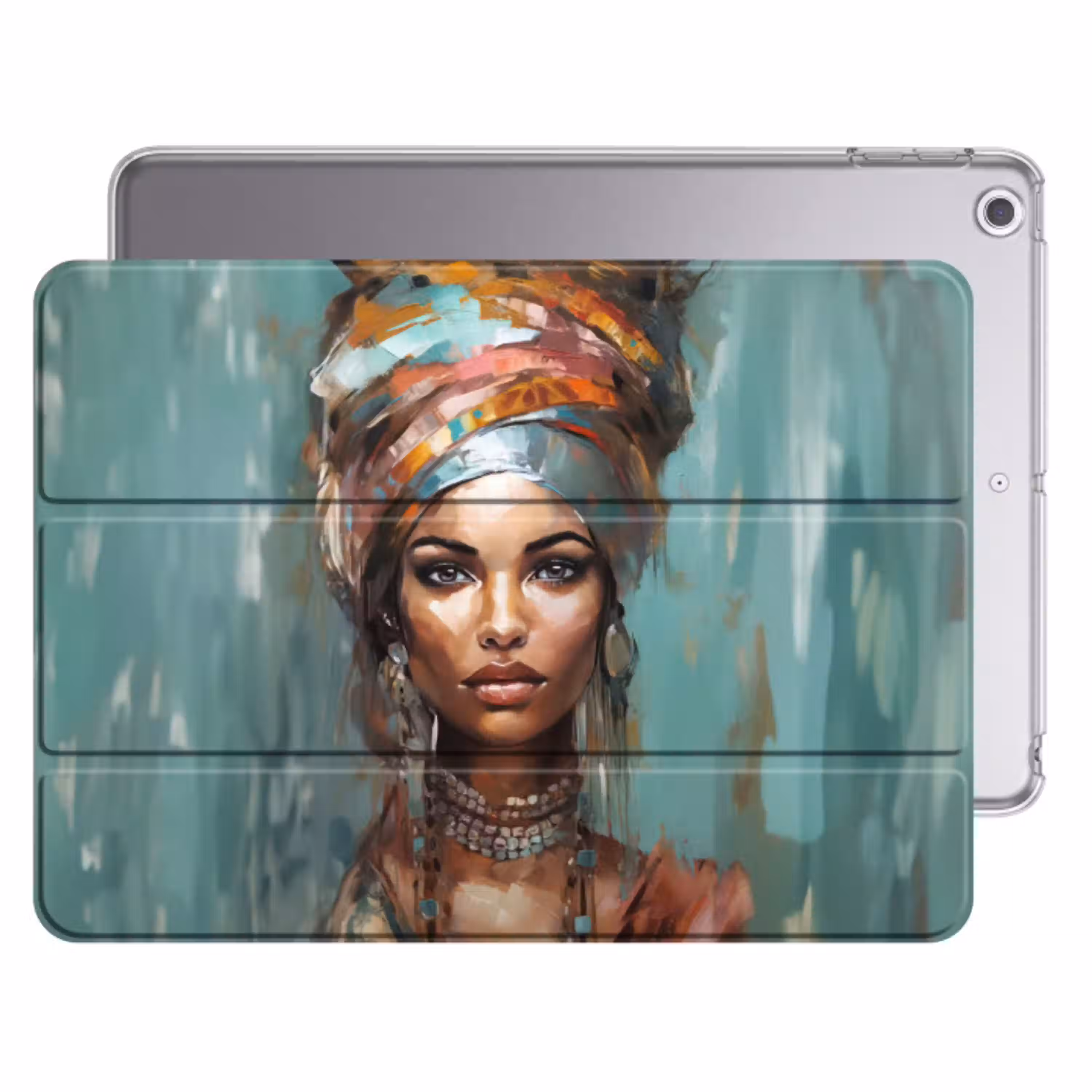 Vrouw - Kunst - Sieraden - Portret Apple iPad 2017 middel -threedimensional_3d_global