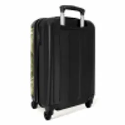 Bladeren - Modern - Groen NBS - Handbagage koffer - Volwassenen Unisex middel -achterkant