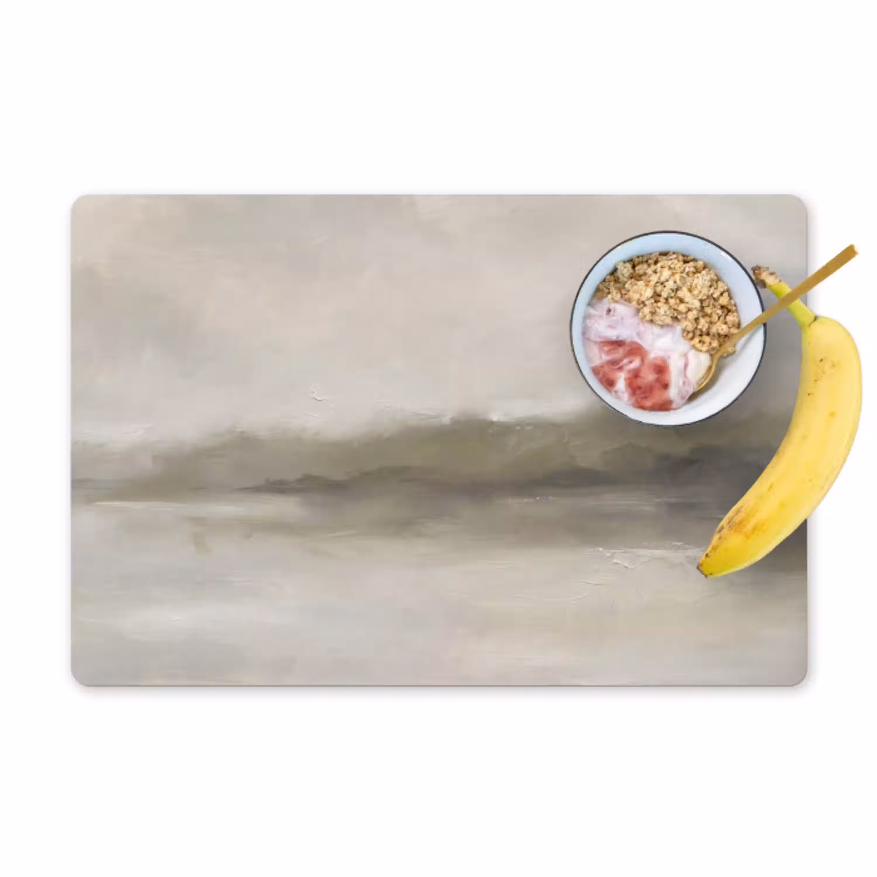 Abstract - Landschap - Nevel - Modern - Grijs Placemat vinyl groot -zzzproduct_Kitchenyeah-website