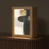 Vormen - Penseelstreken - Abstract - Goud Light Box met kabel (Tafellamp) klein -z3d_website