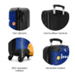 Raketspeurder NBS - Handbagage koffer - Kinderen Unisex middel zzzzzzzbolletjes_NL